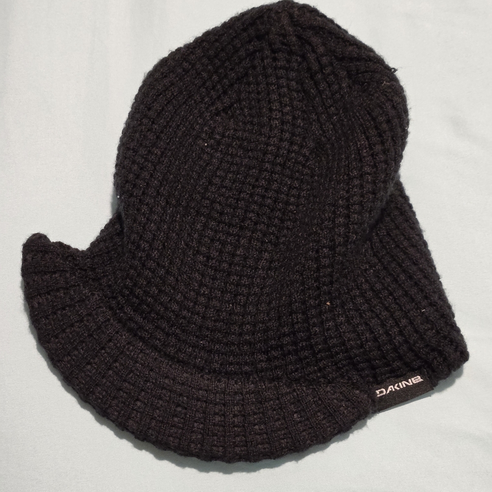 Dakine Black Knit Hat - Waffle Visor Beanie